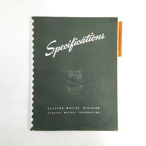 Electro Motive Division General Motors 1950/1800 H.P. Locomotive Specifications